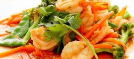 Shrimp stir fry