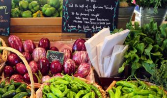 Fresh produce at farm markets